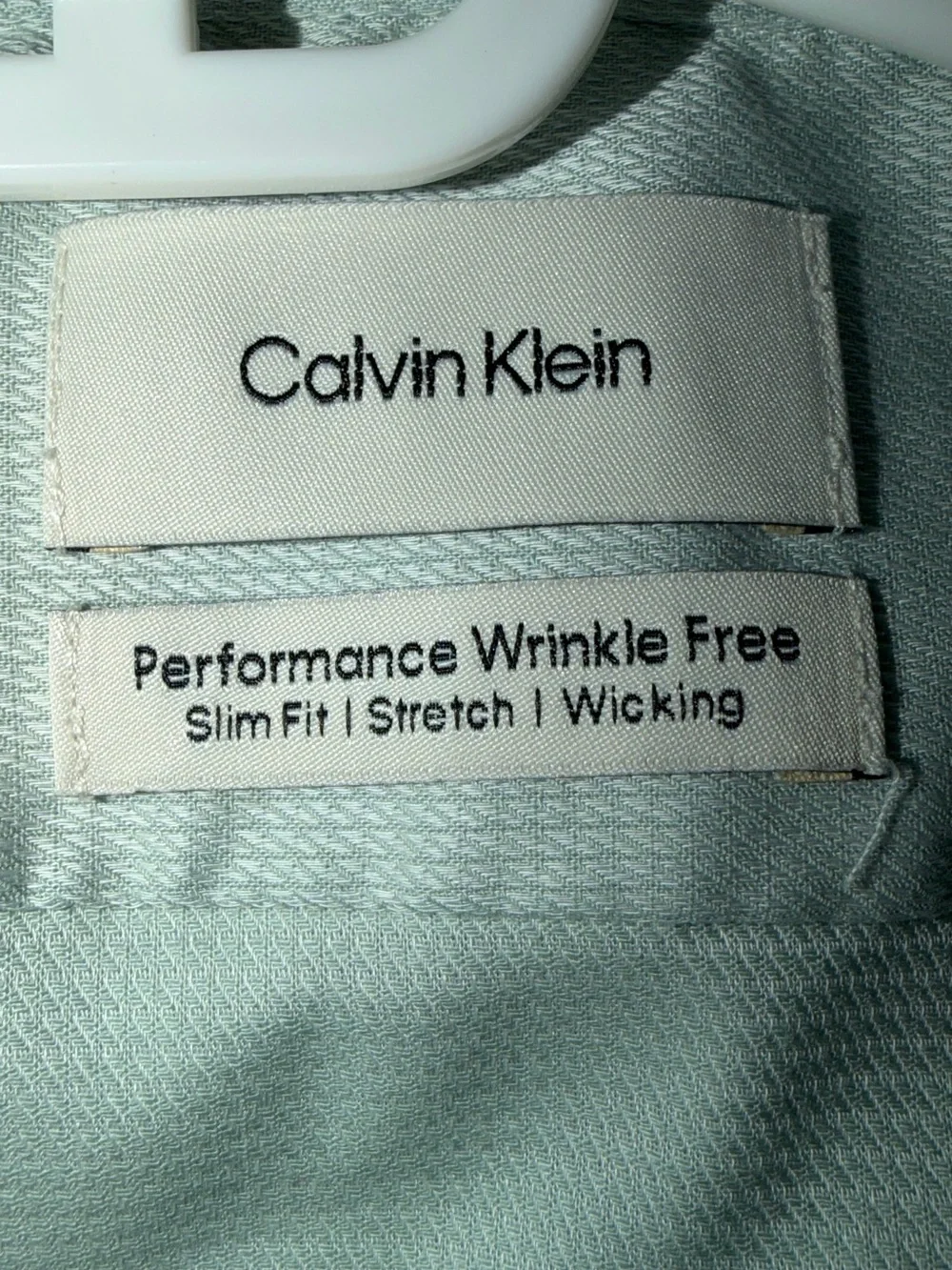 Calvin Klein Non-Iron Stretch Dress Shirt – Light Green (Size XL)